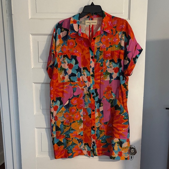 Mara Hoffman Dresses & Skirts - Mara Hoffman Floral Button-Up Dress